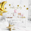 Decorative Stickers for Balloons White/Gold Lashes PDC1036