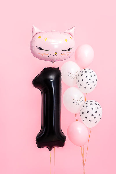 Balon Folie Cifra 1 Negru 86cm