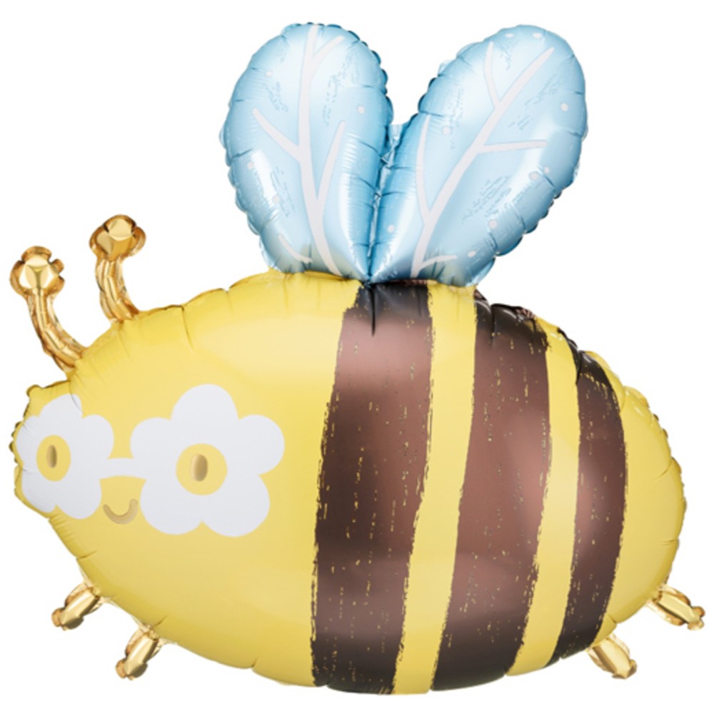 Foil Balloon Bee Figurine 63.5 x 72cm Party Deco