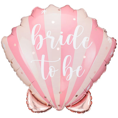 Foil Balloon Figurine Shell Bride To Be 52x50cm