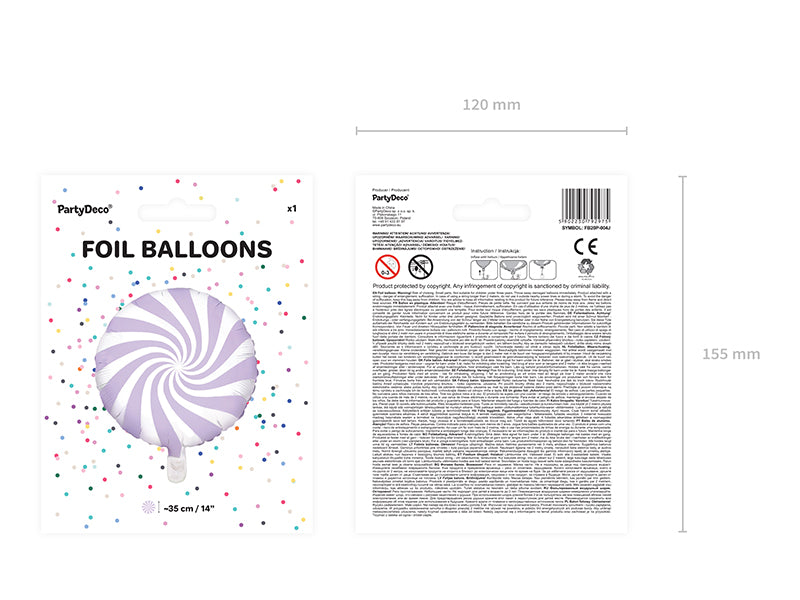 Balon Folie Acadea Lavanda 35cm PDC1026