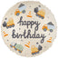 Foil Balloon Happy Birthday Construction 45cm
