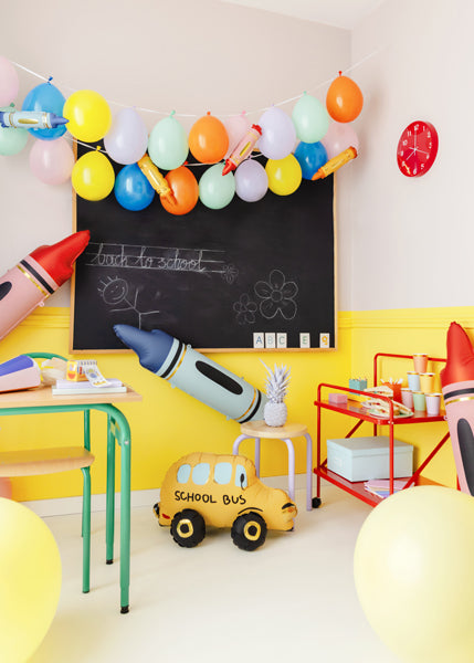 School Bus Foil Balloon (AIR) 36x66cm