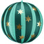 Balon folie tip minge Verde cu stelute aurii 75cm