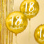 Gold Foil Balloon Happy 18th Birthday 43cm