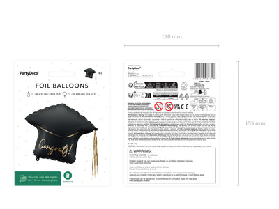 Foil Balloon Figurine Toca Graduation 60x55cm