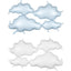 Foil Balloon Figure Satin Clouds 99x52cm