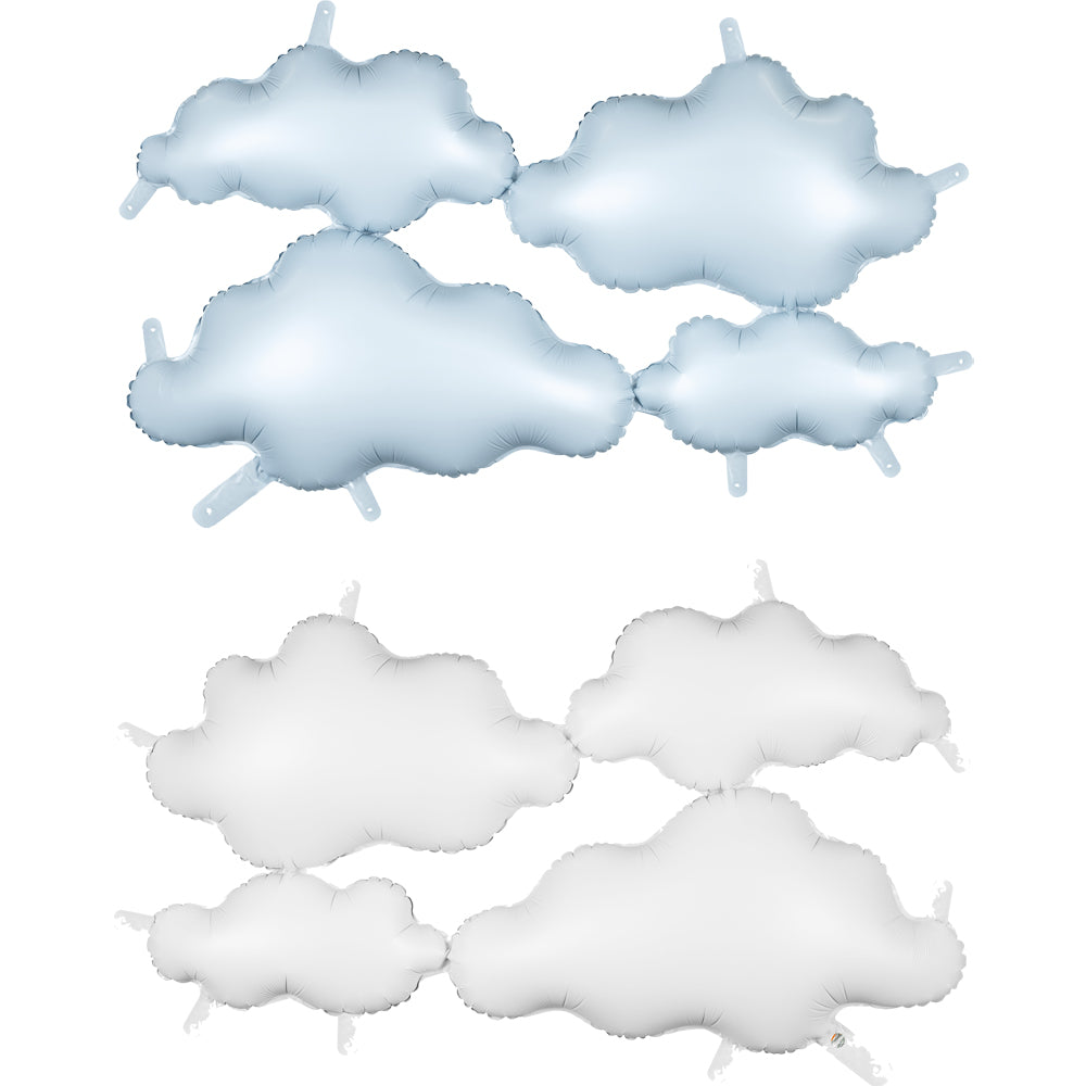 Foil Balloon Figure Satin Clouds 99x52cm