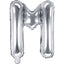 Balon Folie Litera M Argintiu 35cm FB2M-M-018