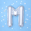 Balon Folie Litera M Argintiu 35cm FB2M-M-018