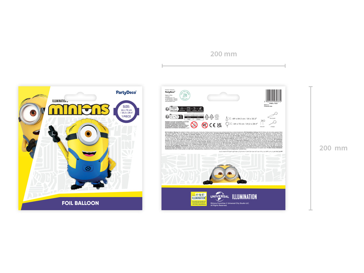 Balon folie Figurina Minions Mel 72x64cm