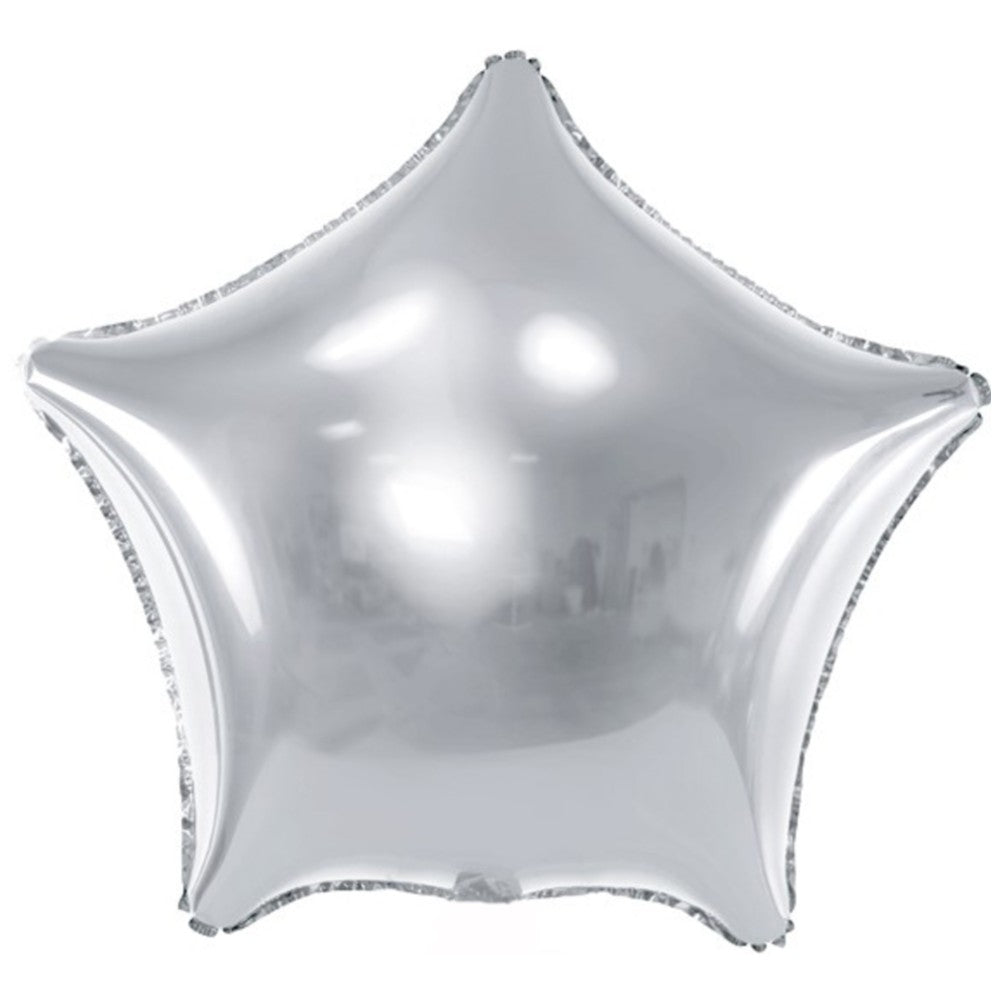 Foil Balloon Star Silver 45cm PDC1057