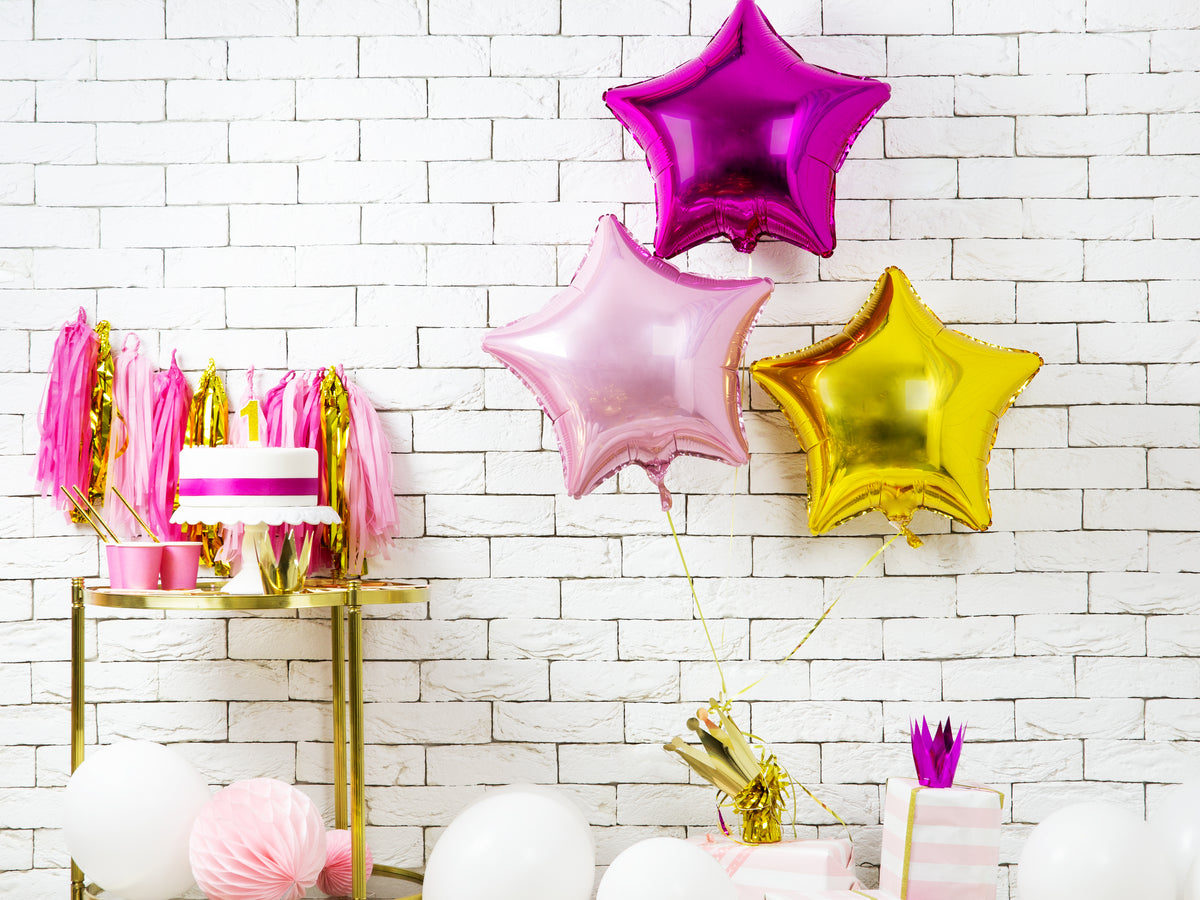 Foil Balloon Pink Star 45cm PDC1054
