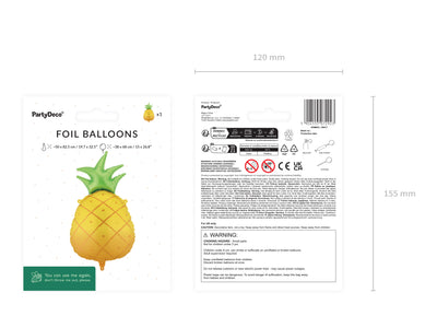 Balon Folie Figurina Ananas 38x68cm
