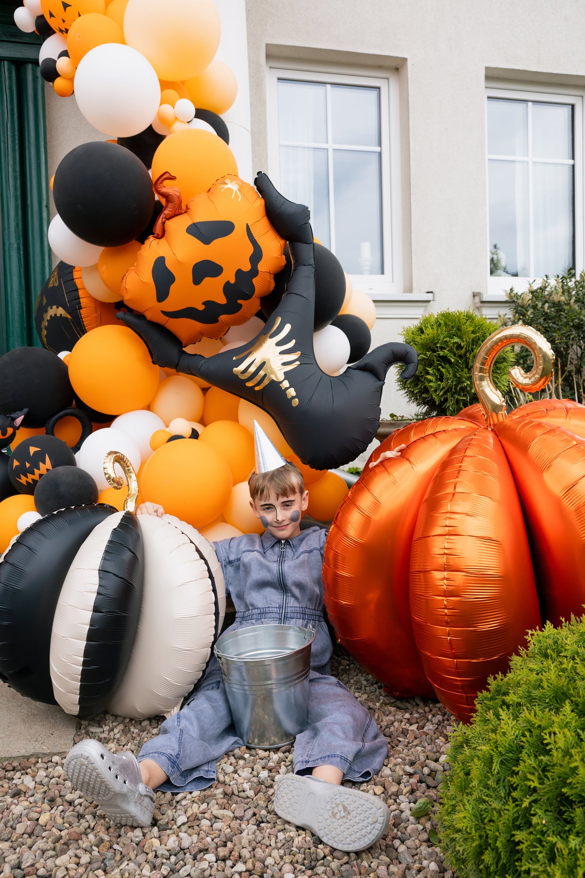 Balon Folie Scarecrow 60x100cm Negru-Portocaliu