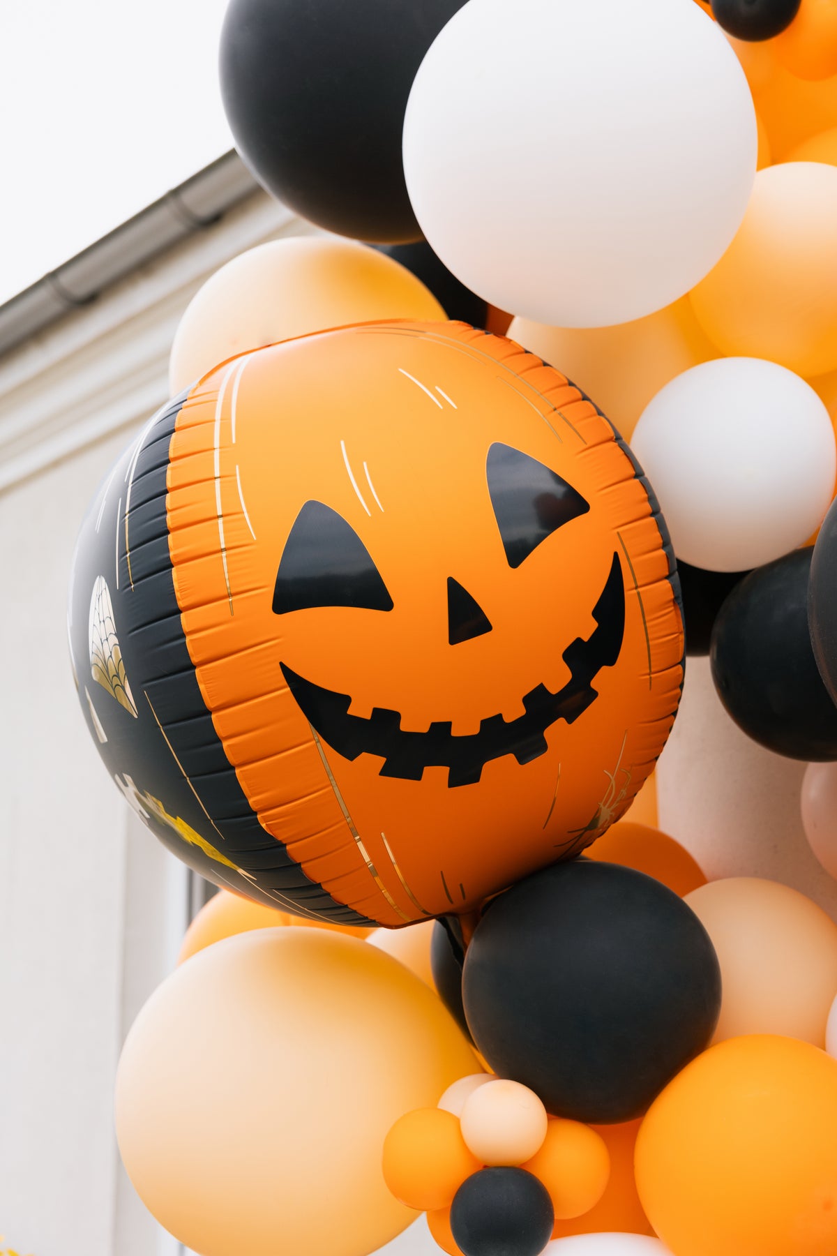 Balon Folie Scary Pumpkins 50cm Negru-Portocaliu
