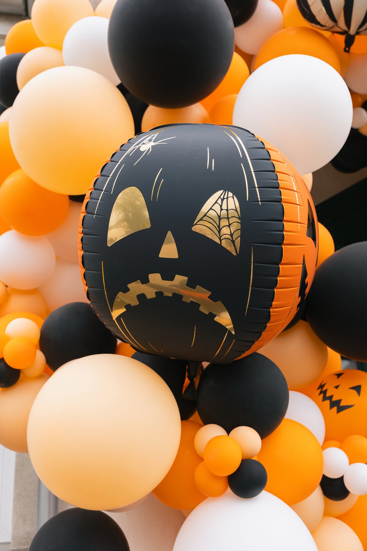 Balon Folie Scary Pumpkins 50cm Negru-Portocaliu