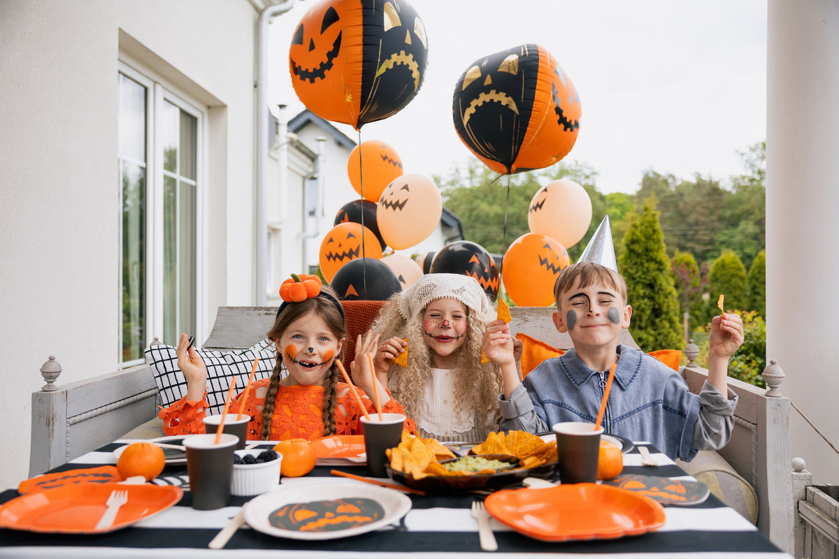Balon Folie Scary Pumpkins 50cm Negru-Portocaliu