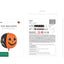 Balon Folie Scary Pumpkins 50cm Negru-Portocaliu