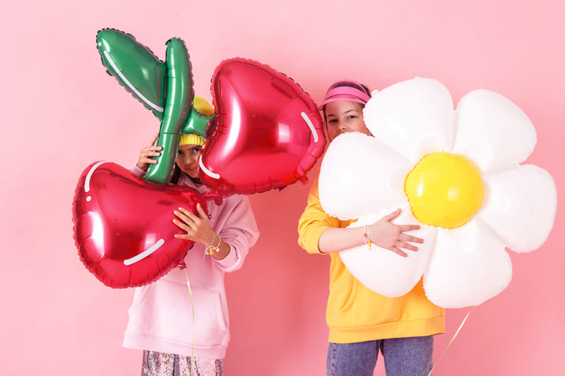 Foil Balloon Red Cherries Figurine 88x73cm Party Deco