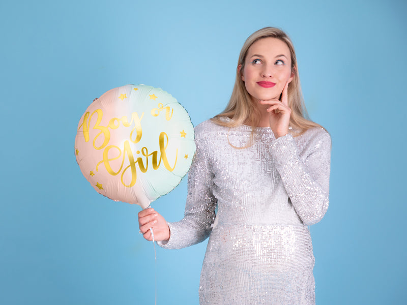 Boy or Girl foil balloon. 43cm