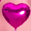 Fuchsia Heart Foil Balloon 45cm PDC1047