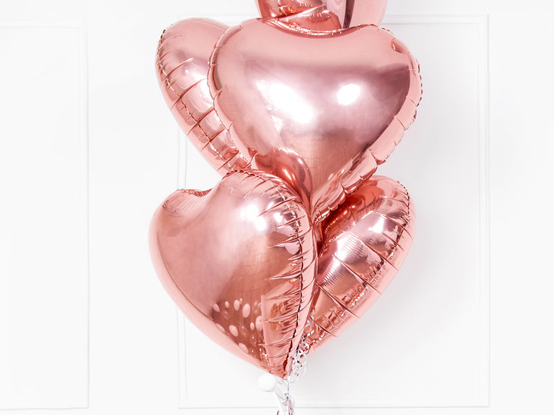 Foil Balloon Heart Rose-Gold 45cm PDC1045