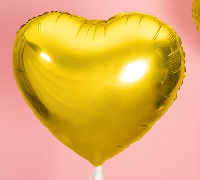 Foil Balloon Gold Heart 45cm PDC1055