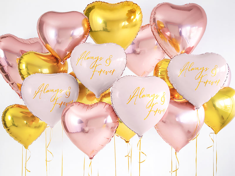 Foil Balloon Gold Heart 45cm PDC1055