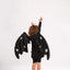 Balon folie figurina aripi negre de liliac 85x50cm