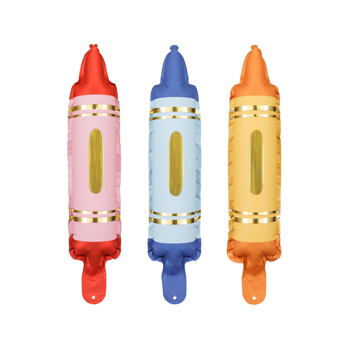 Set 3 Crayola Foil Balloons 7x30cm