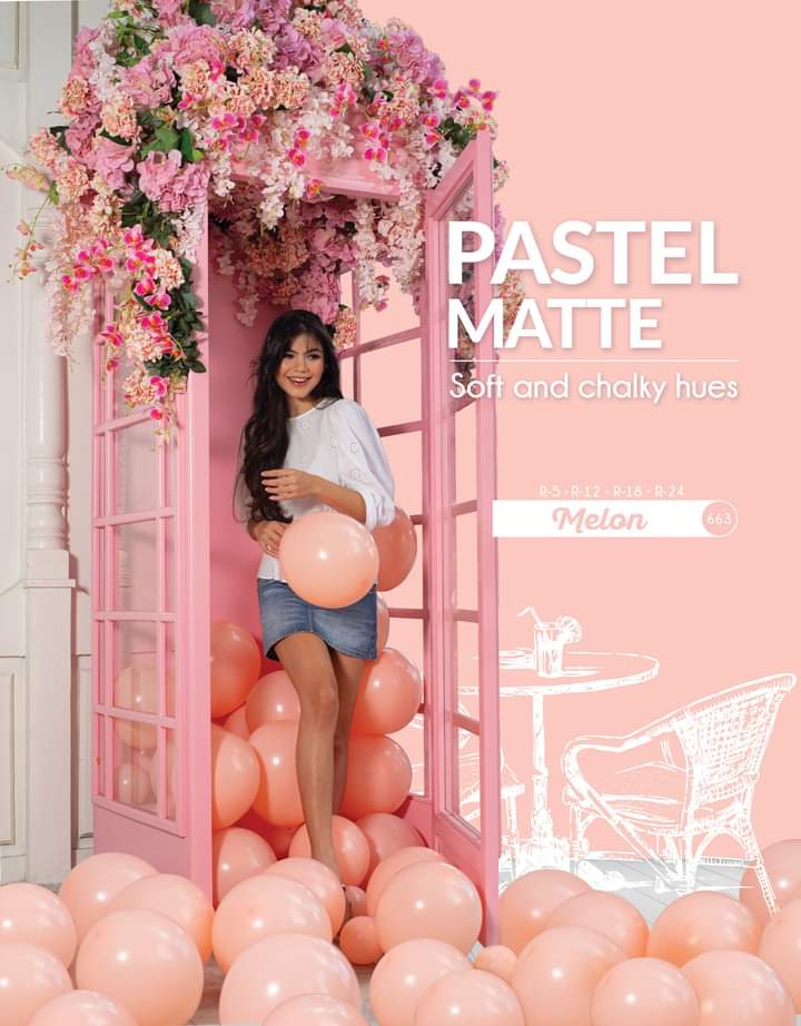 Balon latex Jumbo Pastel Matte Melon 40cm