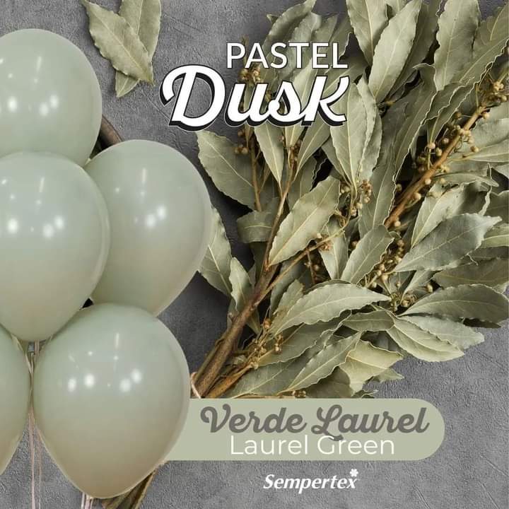 Baloane latex Pastel Dusk Laurel Green 30cm
