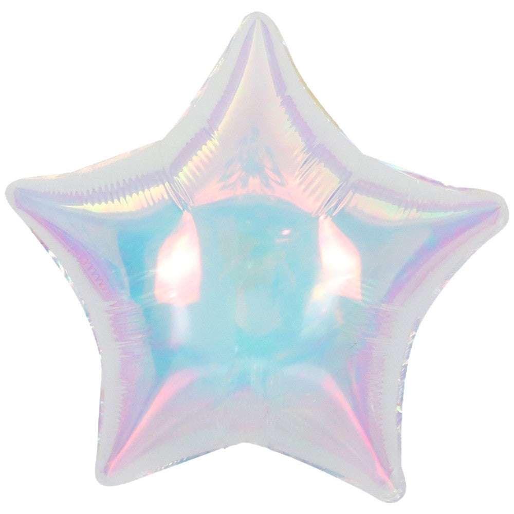 Iridescent Star Foil Balloon (AIR inflation only) 45cm