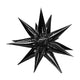 Foil Balloon Magical Black Star 66cm