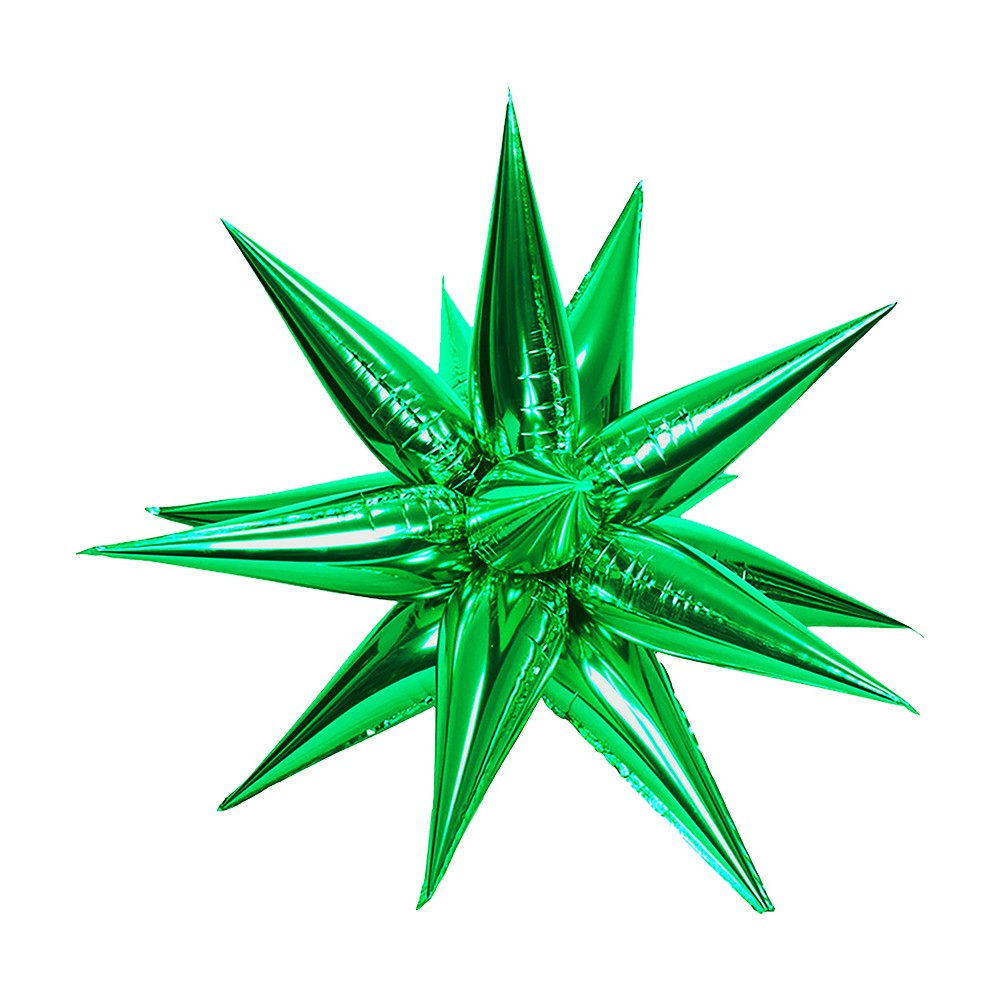 Green Magic Star Foil Balloon 66cm