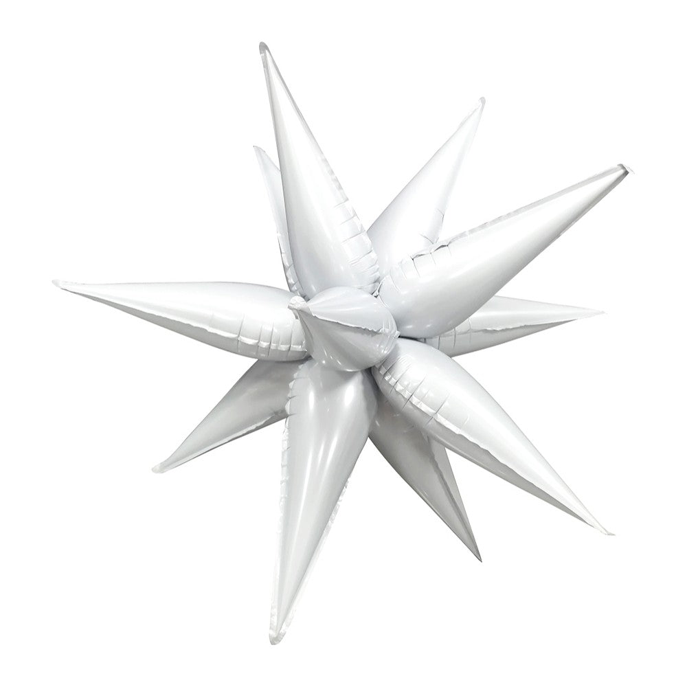 66cm White Magic Star Foil Balloon