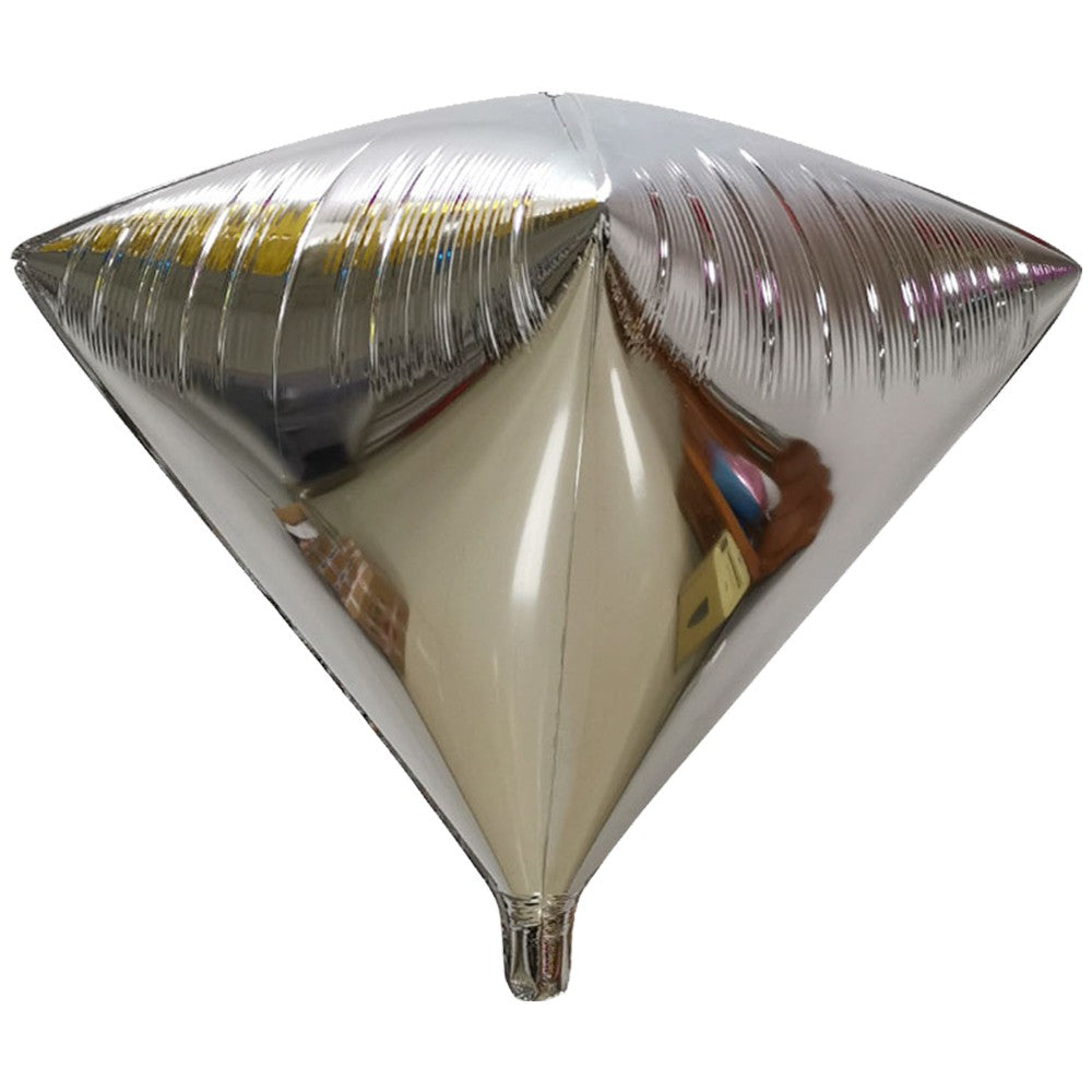 Balon Folie Figurina Diamant Argintiu 60cm