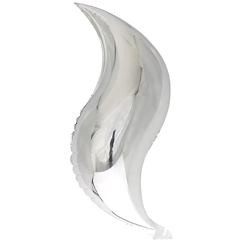 Foil Balloon Figurine Silver Mermaid Tail 60cm