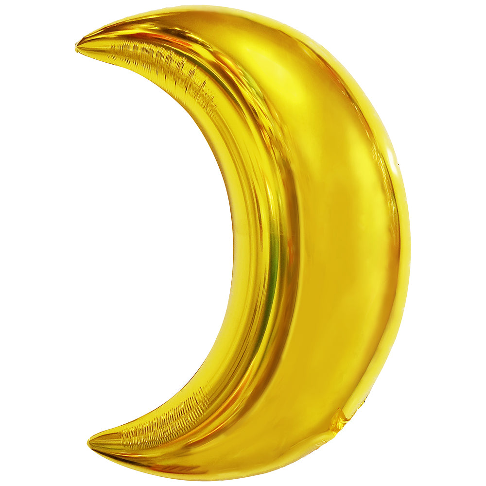 Foil Balloon Crescent Moon Gold 70cm