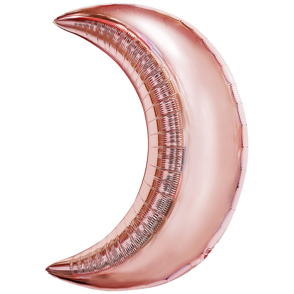 Rose Gold Crescent Moon Figure Foil Balloon 70cm