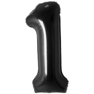 Balon Folie Cifra 1 Negru 87cm
