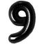 Foil Balloon Number 9 Black 87cm