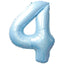 Balon Folie Cifra 4 Baby Blue 87cm