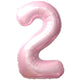 Foil Balloon Number 2 Baby Pink 87cm