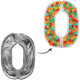 Balon Folie DIY Cifra 0 Argintiu 165 cm