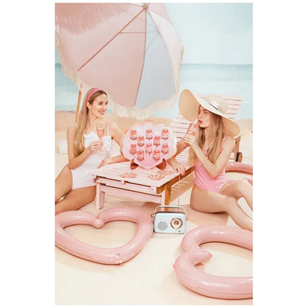 Light Pink Heart Frame Foil Balloon 86x83.5cm
