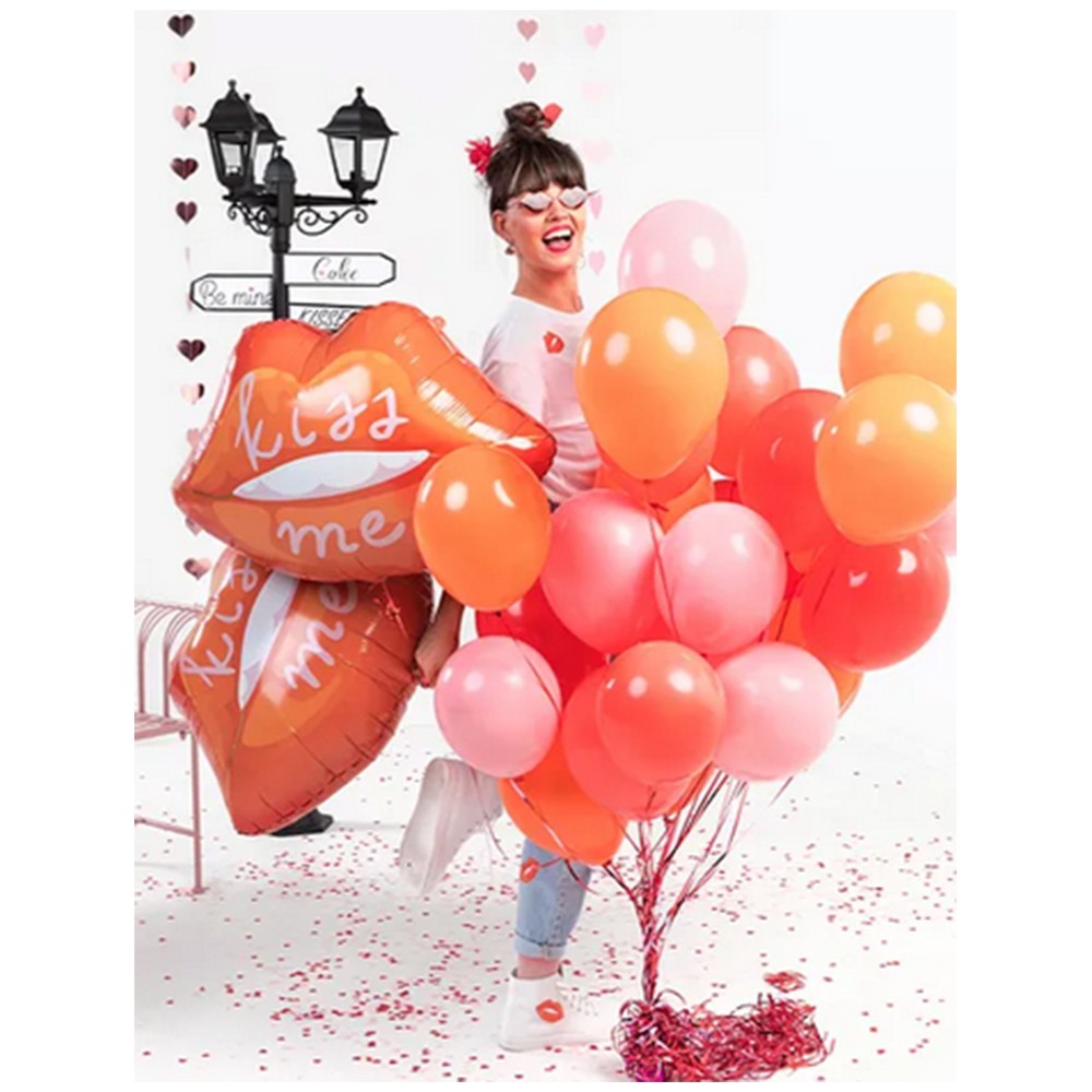 Foil Balloon Lips Figurine 86.5x65cm