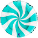 Balon Folie Rotund Acadea Alb-Tiffany 46 cm Grabo