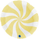 Foil Balloon Round Lollipop White-Vanilla 91 cm Grabo